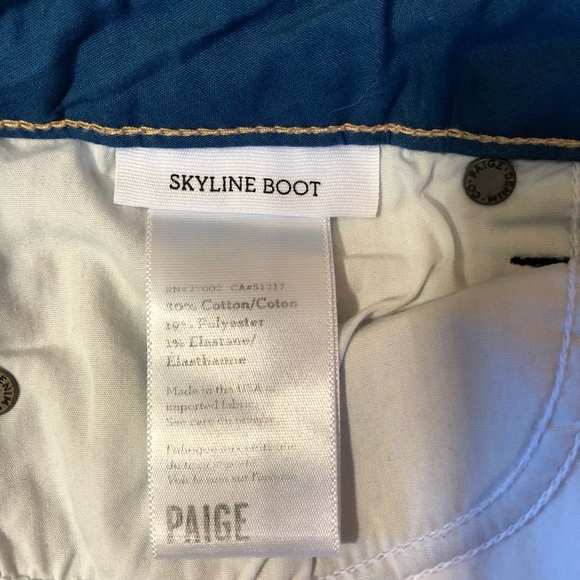 Paige Skyline Fit Blue Jeans - Picture 4 of 8